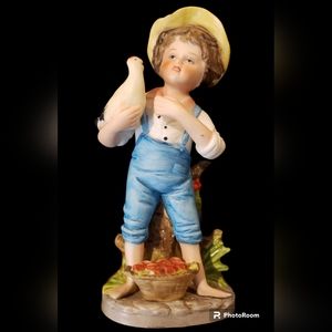 Vtg. Homco Home Interior Boy Figurine #8880